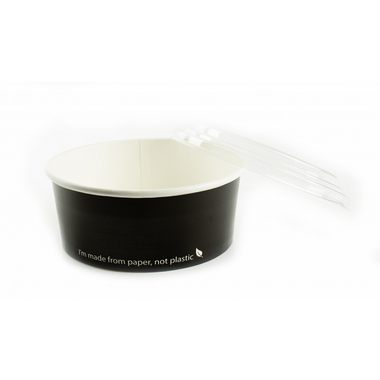 ECO SALADE/FOOD BOWL 750ml ZWART 50st